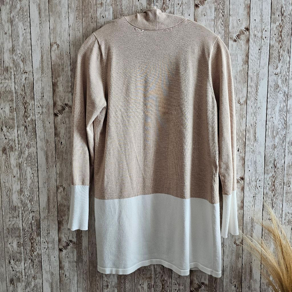 Women's Cyrus Cardigan Sweater S Beige White - Picture 8 of 8